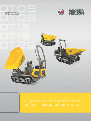 Dúmperes de orugas Wacker Neuson DT08