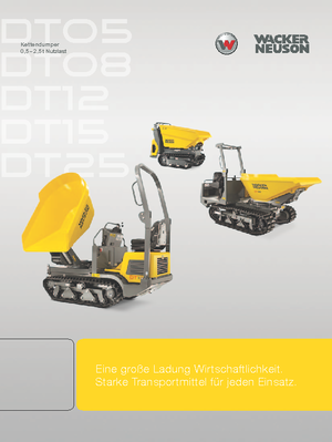 Dúmperes de orugas Wacker Neuson DT08