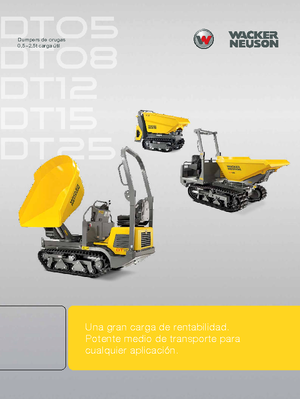 Dúmperes de orugas Wacker Neuson DT08