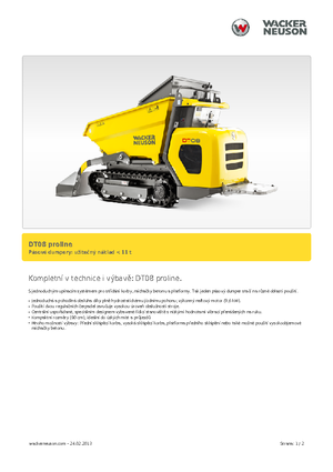 Dúmperes de orugas Wacker Neuson DT 08 PL