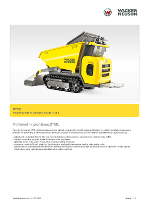 Dúmperes de orugas Wacker Neuson DT08