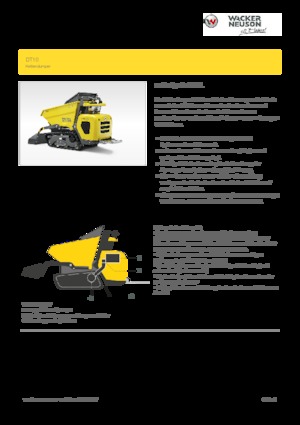 Dúmperes de orugas Wacker Neuson DT10