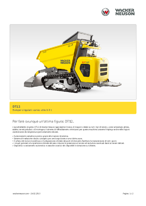 Dúmperes de orugas Wacker Neuson DT12