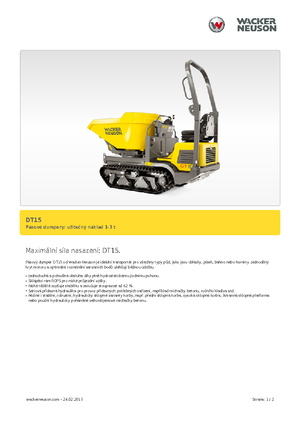 Dúmperes de orugas Wacker Neuson DT15