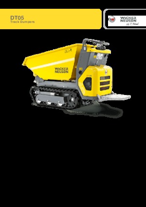 Dúmperes de orugas Wacker Neuson DT05