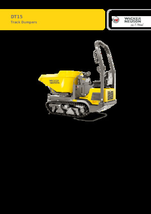 Dúmperes de orugas Wacker Neuson DT15