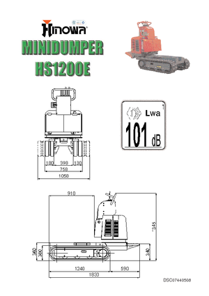Dúmperes de orugas Hinowa HS 1200 E