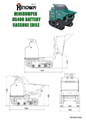 Dúmperes de orugas Hinowa HS400