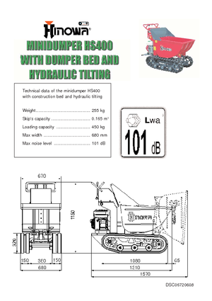 Dúmperes de orugas Hinowa HS400