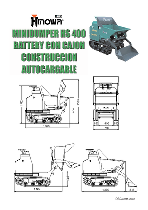 Dúmperes de orugas Hinowa HS400