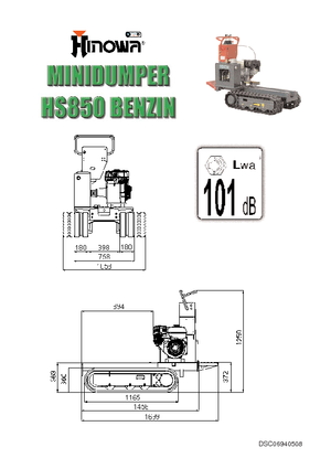 Dúmperes de orugas Hinowa HS850B