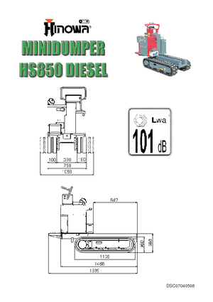 Dúmperes de orugas Hinowa HS 850 D