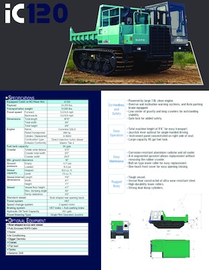 Dúmperes de orugas Kato IC120