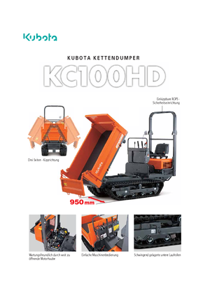 Dúmperes de orugas Kubota KC110HD