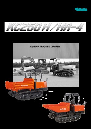 Dúmperes de orugas Kubota KC 250 H-4
