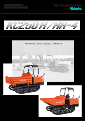 Dúmperes de orugas Kubota KC 250 H-4