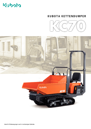 Dúmperes de orugas Kubota KC 70