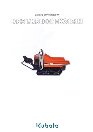 Dúmperes de orugas Kubota KC100H