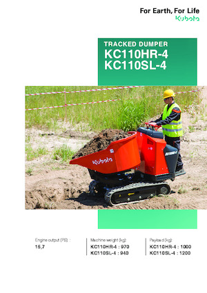 Dúmperes de orugas Kubota KC110SL-4