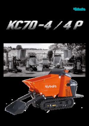 Dúmperes de orugas Kubota KC70-4