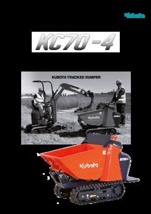 Dúmperes de orugas Kubota KC70H-4