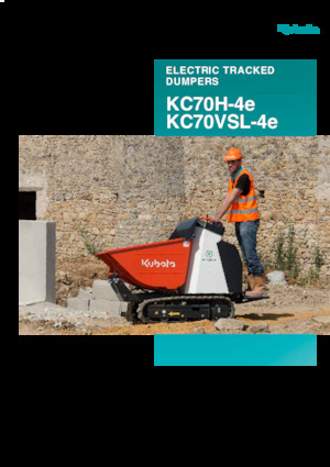 Dúmperes de orugas eléctricos Kubota KC70H-4e