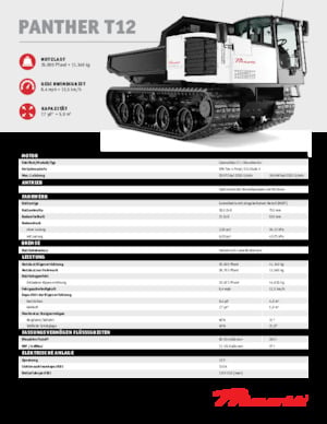 Dúmperes de orugas Prinoth Panther T12