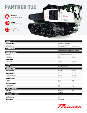Dúmperes de orugas Prinoth Panther T12