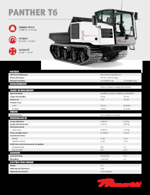 Dúmperes de orugas Prinoth Panther T6