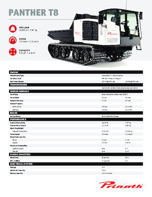 Dúmperes de orugas Prinoth Panther T8