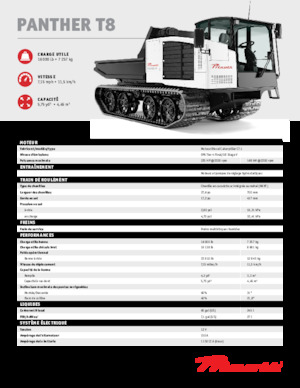 Dúmperes de orugas Prinoth Panther T8