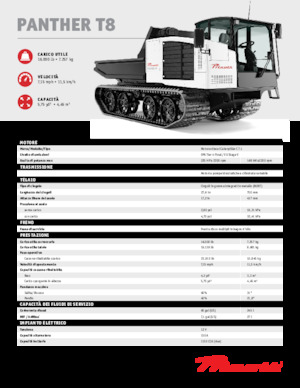 Dúmperes de orugas Prinoth Panther T8
