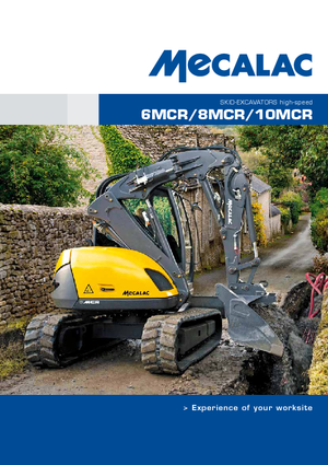 Excavadoras de orugas Mecalac 10 MCR