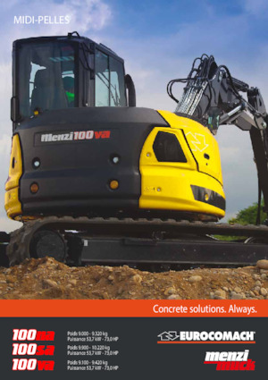 Excavadoras de orugas Menzi 100na