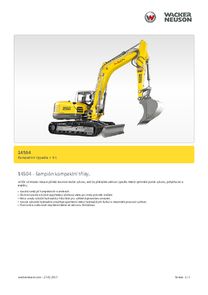Excavadoras de orugas Wacker Neuson 14504
