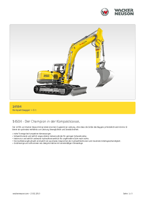 Excavadoras de orugas Wacker Neuson 14504