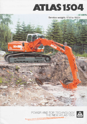 Excavadoras de orugas Atlas 1504 