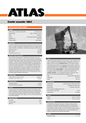 Excavadoras de orugas Atlas 160 LC
