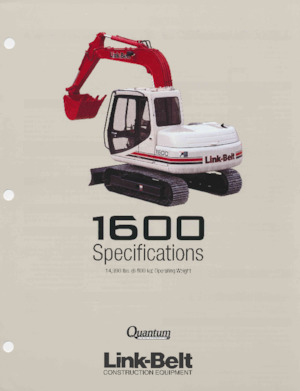 Excavadoras de orugas Link-Belt 1600