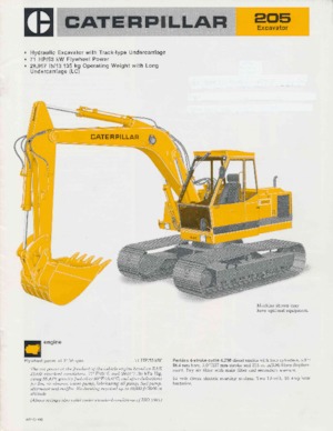 Excavadoras de orugas Caterpillar 205