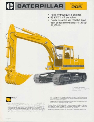 Excavadoras de orugas Caterpillar 205