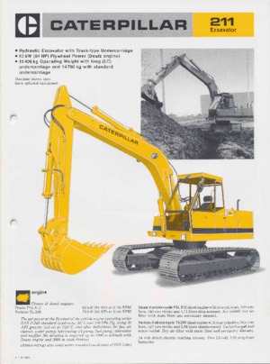 Excavadoras de orugas Caterpillar 211
