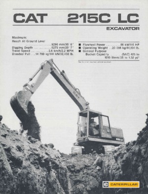 Excavadoras de orugas Caterpillar 215LC