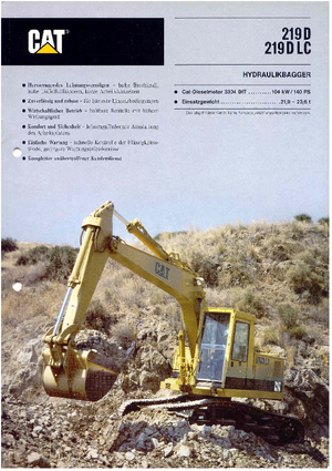 Excavadoras de orugas Caterpillar 219 D LC