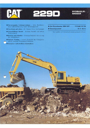 Excavadoras de orugas Caterpillar 229 D