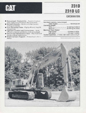 Excavadoras de orugas Caterpillar 231D