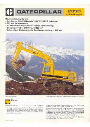 Excavadoras de orugas Caterpillar 235 C