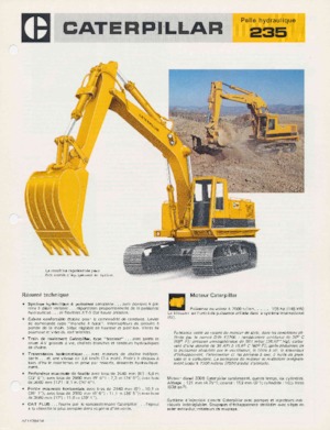 Excavadoras de orugas Caterpillar 235