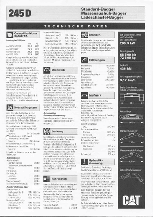 Excavadoras de orugas Caterpillar 245 D