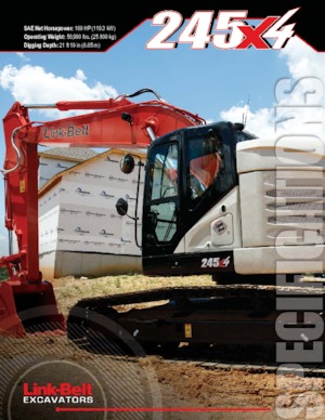 Excavadoras de orugas Link-Belt 245 X4 Spin Ace